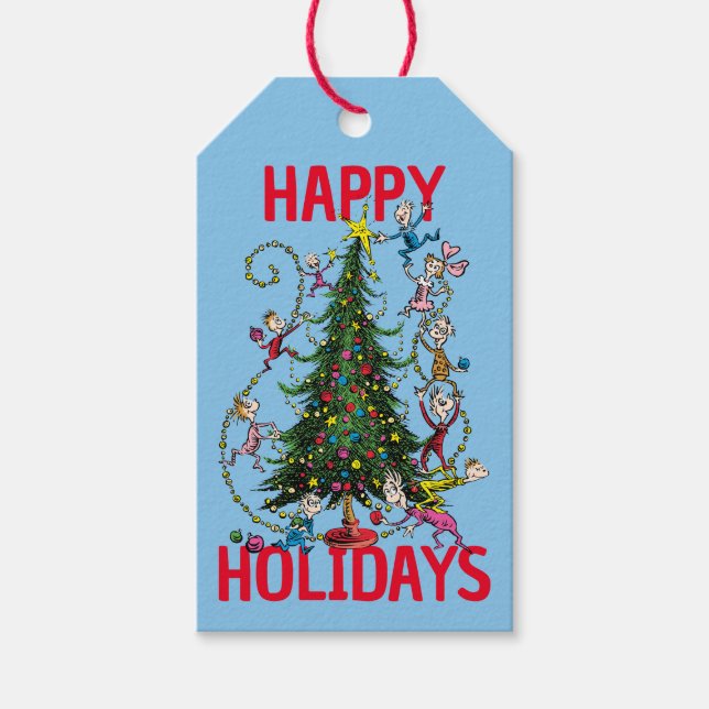 Classic Grinch | Christmas Tree Gift Tags (Front)