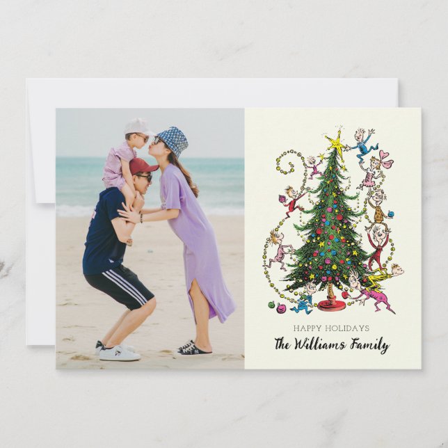 Classic Grinch | Christmas Tree Holiday Photo (Front)