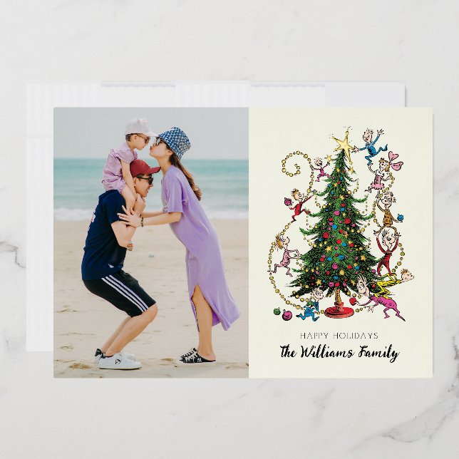 Classic Grinch | Christmas Tree Holiday Photo (Envelope)