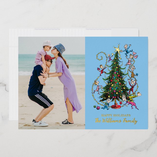 Classic Grinch | Christmas Tree Holiday Photo (Envelope)