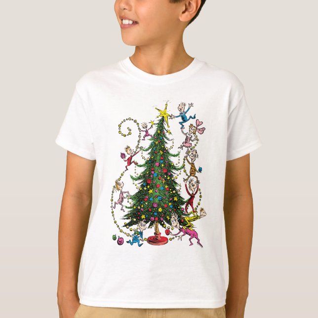 Classic Grinch | Christmas Tree T-Shirt (Front)