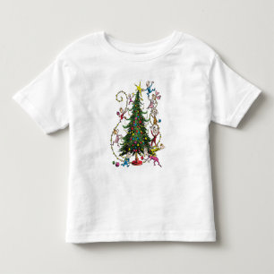 Classic Grinch   Christmas Tree Toddler T-Shirt