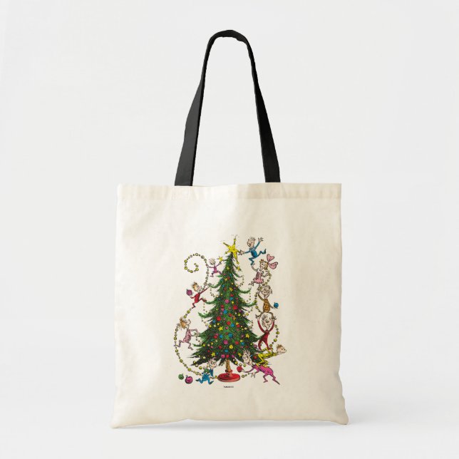 Classic Grinch | Christmas Tree Tote Bag (Front)