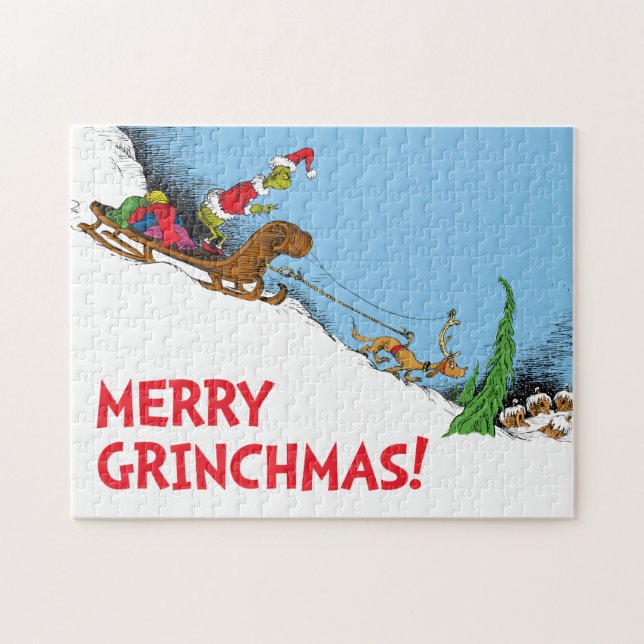 Classic Grinch | Grinch and Reindeer Max Jigsaw Puzzle (Horizontal)