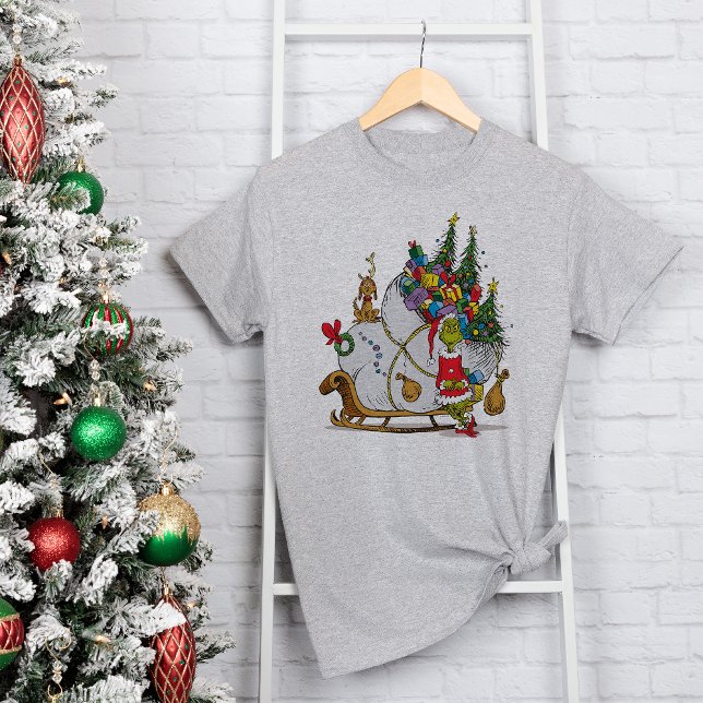 Classic Grinch | Grinch & Max Runaway Slei Tri-Blend Shirt (Creator Uploaded)