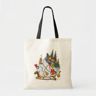 Classic Grinch   Grinch & Max with Sleigh Tote Bag
