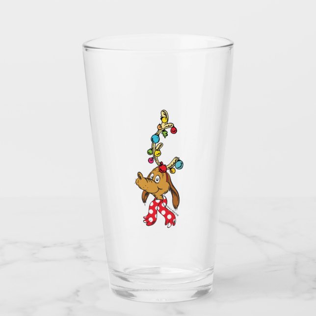 Classic Grinch | Max - Happy Wholidays Glass (Front)