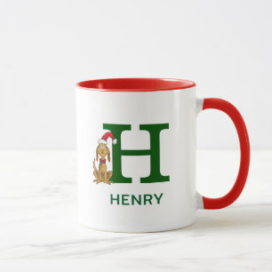 Classic Grinch Max   Name & Monogram H Mug