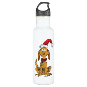 Classic Grinch   Max - Santa Hat 710 Ml Water Bottle