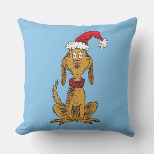Classic Grinch   Max - Santa Hat Cushion