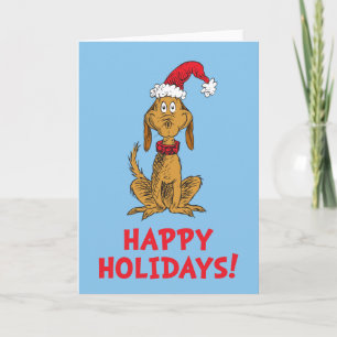 Classic Grinch   Max - Santa Hat Holiday Card