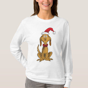 Classic Grinch   Max - Santa Hat T-Shirt