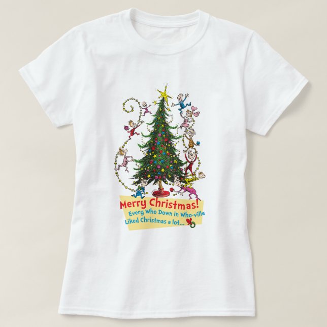 Classic Grinch | Merry Christmas! T-Shirt (Design Front)
