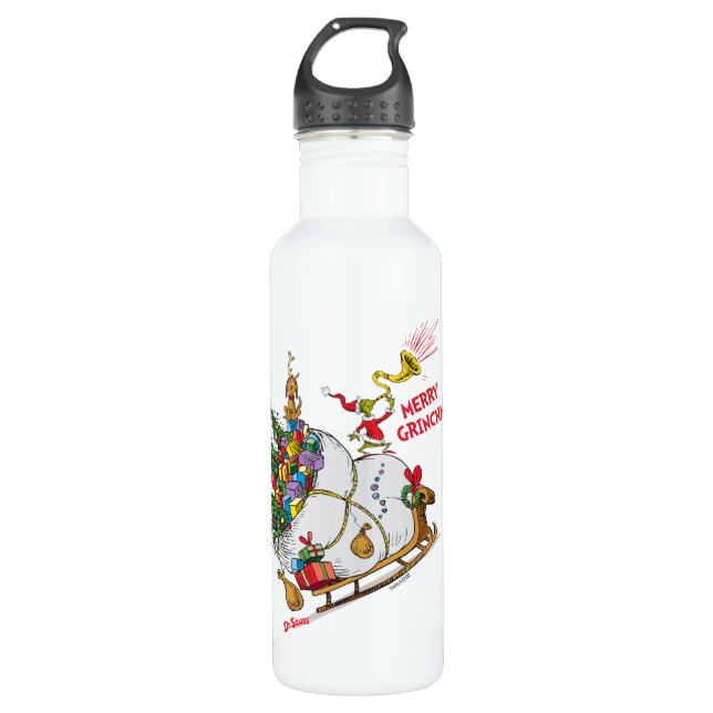 Classic Grinch | Merry Grinchmas! 710 Ml Water Bottle (Front)