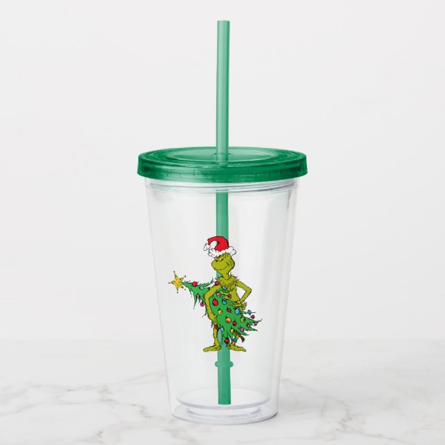 Classic Grinch | Naughty Acrylic Tumbler (Front)