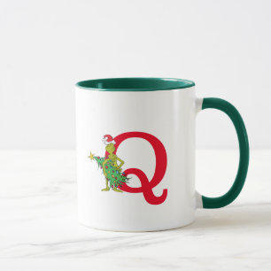 Classic Grinch Naughty Monogram Q Mug