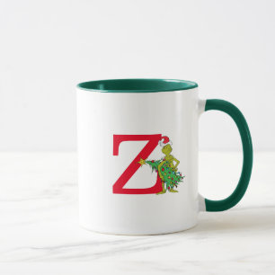 Classic Grinch   Naughty Monogram Z Mug