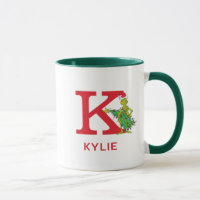 Classic Grinch | Naughty Name & Monogram K