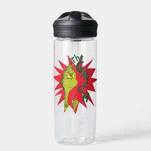 Classic Grinch   Red Starburst Water Bottle