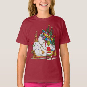 Classic Grinch   The Grinch & Max with Sleigh T-Shirt
