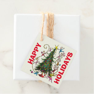 Classic Grinch Whoville Christmas Tree Favour Tags