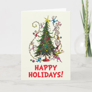 Classic Grinch   Whoville Christmas Tree Holiday Card