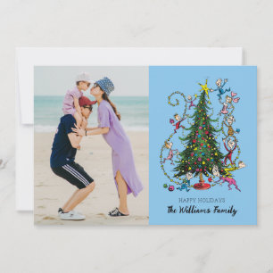 Classic Grinch Whoville Christmas Tree Holiday Card