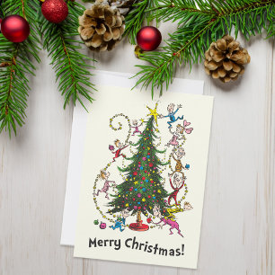 Classic Grinch   Whoville Christmas Tree Holiday Card