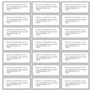 Classic Guest Mailing Labels Template 21 Per Sheet