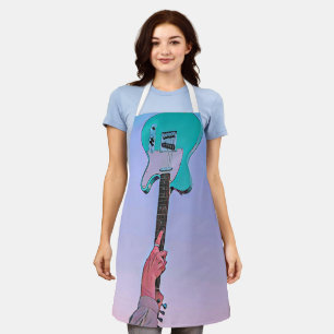 Classic guitar artwork apron