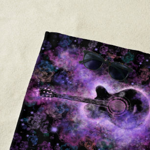 Classic Guitar Beach Towel