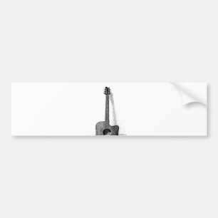 Classic Guitar Bumper Sticker