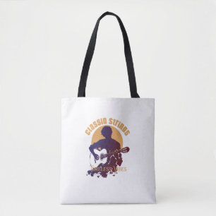 Classic Guitar Canvas Tote Bag for Music Lovers