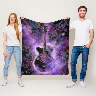 Classic Guitar Fleece Blanket
