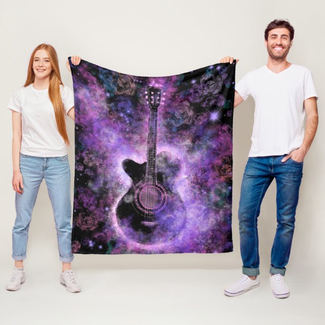 Classic Guitar Fleece Blanket (In Situ)