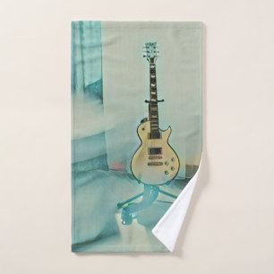 classic guitar gift for dad hand towel