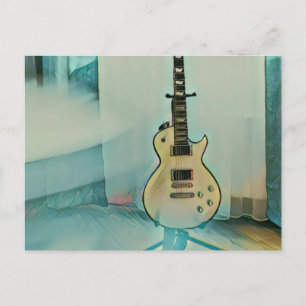 classic guitar gift for dad postcard