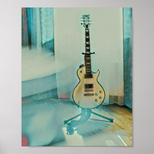 classic guitar gift for dad poster