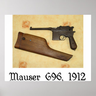 classic guns - Mauser C96 Poster