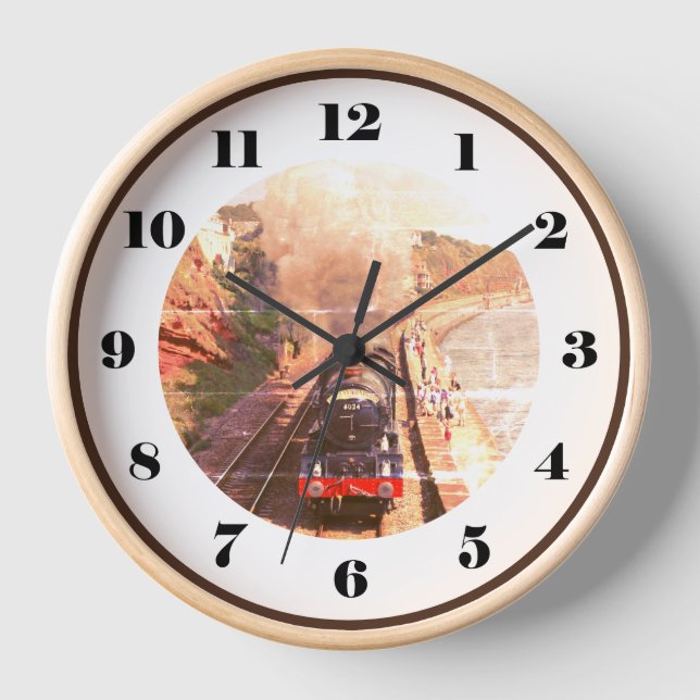 Classic GWR King Class Steam Loco Clock (Front)