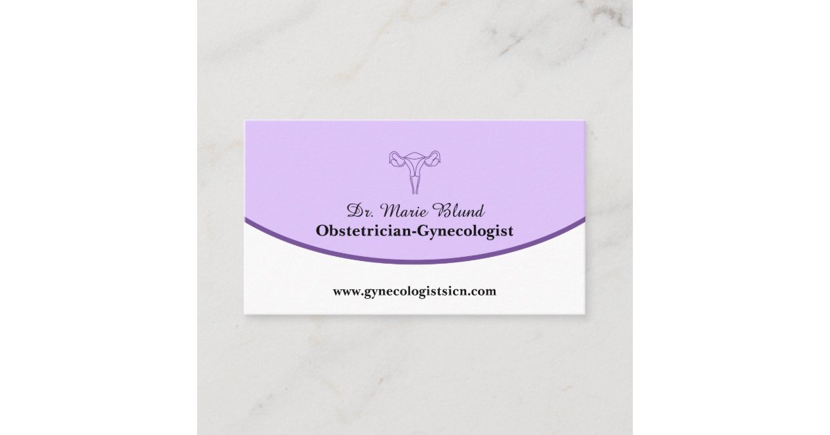 Classic Gynaecologist Obstetrician OBGYN QR Code Business Card | Zazzle