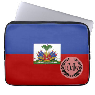 Classic Haitian Flag Laptop Sleeve