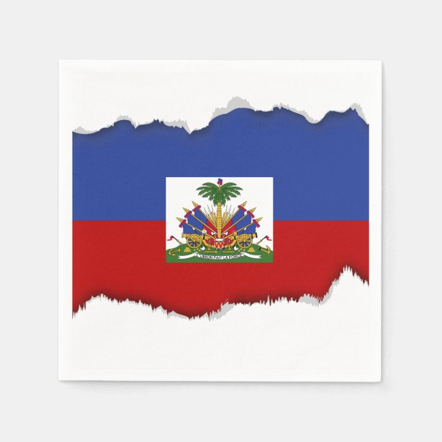 Classic Haitian Flag Napkin (Front)