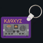 Classic Hallicrafters S 20R Radio Receiver Key Ring<br><div class="desc">Customised fun for your club! Add your club name and call sign or personal call sign. No minimum order,  so every item can be personal to the owner!</div>