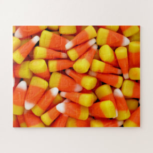 Classic Halloween Candy Corn Jigsaw Puzzle