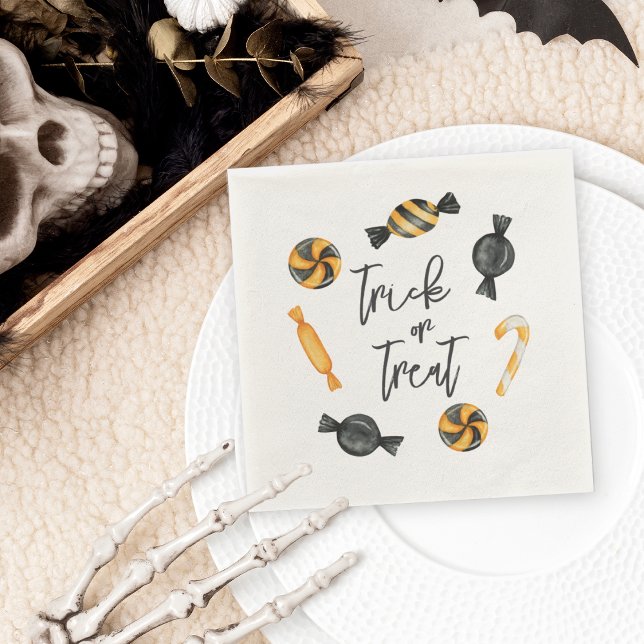 Classic Halloween Candy Trick or Treat Napkin (Creator Uploaded)