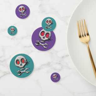 Classic Halloween Scary Skull Creepy Spiders Confetti