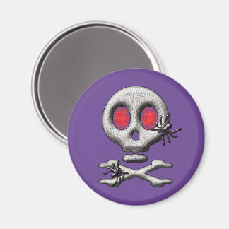 Classic Halloween Scary Skull Creepy Spiders Magnet