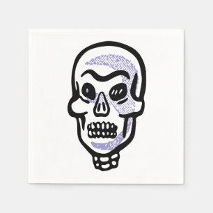 Classic Halloween Skull Napkin
