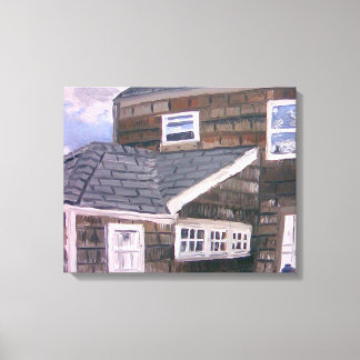 Classic Hamptons House-by Aaron Monet Canvas Print